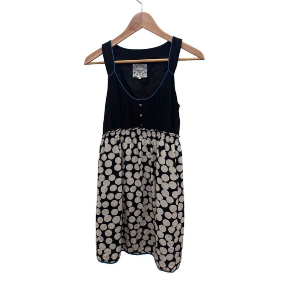 Anthropologie Floreat Polka Dot Silk‎ Dress, Size 2 - Picture 1 of 8